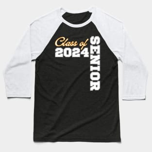 Class of 2024 Senior 24 Shirt High School Graduation Party Baseball T-Shirt